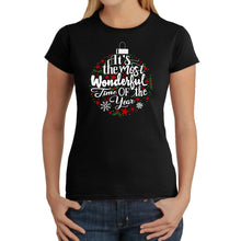 Load image into Gallery viewer, Christmas Ornament - Women's Word Art T-Shirt