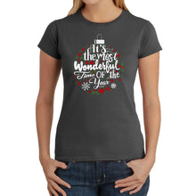 Load image into Gallery viewer, Christmas Ornament - Women's Word Art T-Shirt