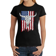 Load image into Gallery viewer, Patriot Flag - Women's Word Art T-Shirt
