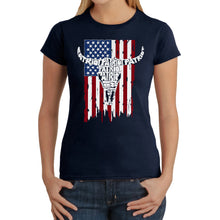 Load image into Gallery viewer, Patriot Flag - Women's Word Art T-Shirt