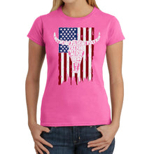 Load image into Gallery viewer, Patriot Flag - Women's Word Art T-Shirt