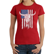 Load image into Gallery viewer, Patriot Flag - Women's Word Art T-Shirt