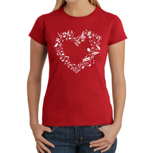 Load image into Gallery viewer, Sheet Music Heart - Women's Word Art T-Shirt