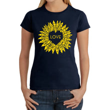 Load image into Gallery viewer, Sunflower Love - Women's Word Art T-Shirt