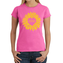 Load image into Gallery viewer, Sunflower Love - Women's Word Art T-Shirt