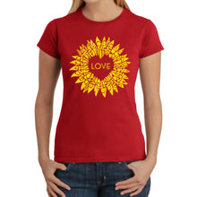 Load image into Gallery viewer, Sunflower Love - Women's Word Art T-Shirt