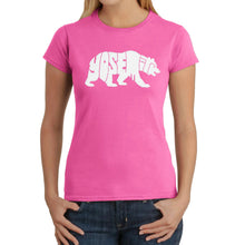 Load image into Gallery viewer, Yosemite Bear - Women's Word Art T-Shirt
