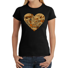 Load image into Gallery viewer, Thanksgiving Heart - Women&#39;s Word Art T-Shirt