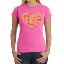 Load image into Gallery viewer, Thanksgiving Heart - Women&#39;s Word Art T-Shirt