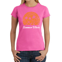 Load image into Gallery viewer, Summer Vibes - Women&#39;s Word Art T-Shirt