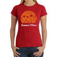 Load image into Gallery viewer, Summer Vibes - Women&#39;s Word Art T-Shirt