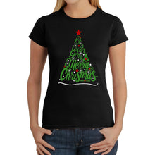 Load image into Gallery viewer, We Wish You A Merry Christmas - Women's Word Art T-Shirt