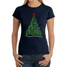 Load image into Gallery viewer, We Wish You A Merry Christmas - Women's Word Art T-Shirt