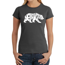 Load image into Gallery viewer, Yellowstone Bear - Women's Word Art T-Shirt