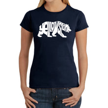 Load image into Gallery viewer, Yellowstone Bear - Women's Word Art T-Shirt