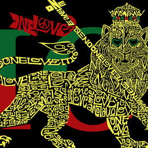 Women's Plus Size Word Art V-Neck - Zion - One Love
