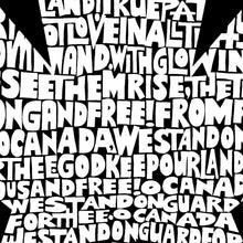 Load image into Gallery viewer, Women's Plus Size Word Art V-Neck - CANADIAN NATIONAL ANTHEM