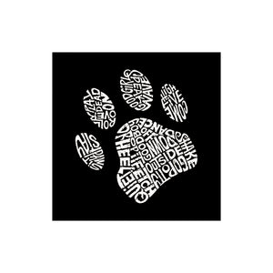 Women's Plus Size Word Art T-shirt - Dog Paw