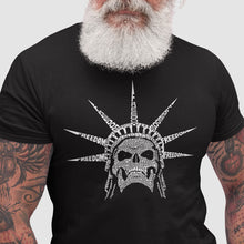 Load image into Gallery viewer, Freedom Skull  - Men&#39;s Premium Blend Word Art T-Shirt