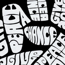 Load image into Gallery viewer, Women&#39;s Plus Size Word Art V-Neck - PEACE FINGERS