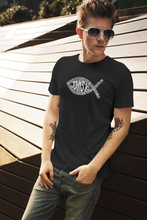 Load image into Gallery viewer, John 3:16 Fish Symbol - Men&#39;s Word Art T-Shirt