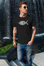 Load image into Gallery viewer, John 3:16 Fish Symbol - Men&#39;s Word Art T-Shirt