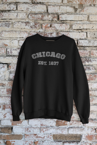 Chicago 1837 - Women's Word Art Crewneck Sweatshirt