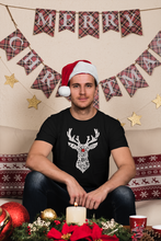Load image into Gallery viewer, Santa&#39;s Reindeer  - Men&#39;s Word Art T-Shirt