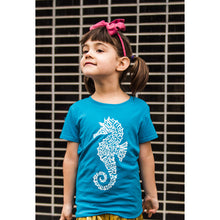 Load image into Gallery viewer, Types of Seahorse - Girl&#39;s Word Art T-Shirt