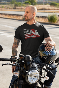 American Wars Tribute Flag - Men's Word Art T-Shirt