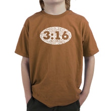 Load image into Gallery viewer, John 3:16 - Boy&#39;s Word Art T-Shirt