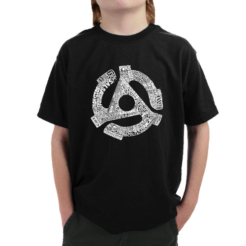 Record Adapter - Boy's Word Art T-Shirt