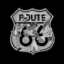 Load image into Gallery viewer, Stops Along Route 66 - Men&#39;s Word Art Crewneck Sweatshirt