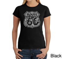 Load image into Gallery viewer, Stops Along Route 66 - Women&#39;s Word Art T-Shirt
