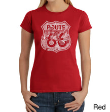 Load image into Gallery viewer, Stops Along Route 66 - Women&#39;s Word Art T-Shirt