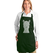 Load image into Gallery viewer, Alpaca - Full Length Word Art Apron