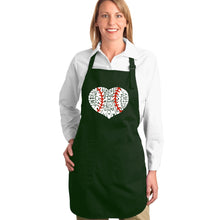 Load image into Gallery viewer, Baseball Mom - Full Length Word Art Apron