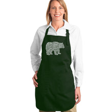 Load image into Gallery viewer, Bear Species - Full Length Word Art Apron