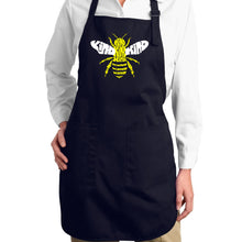 Load image into Gallery viewer, Bee Kind  - Full Length Word Art Apron