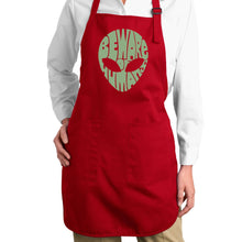 Load image into Gallery viewer, Beware of Humans  - Full Length Word Art Apron
