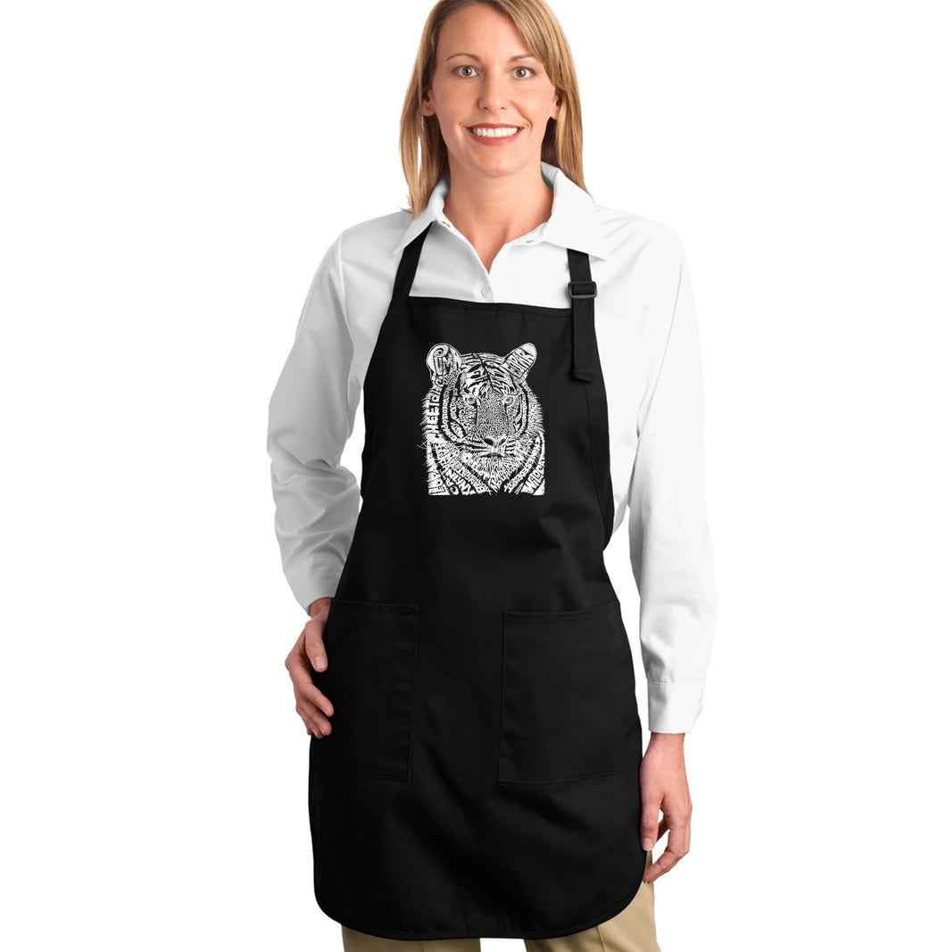 Big Cats - Full Length Word Art Apron