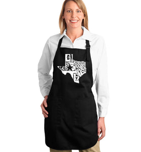 Everything is Bigger in Texas - Full Length Word Art Apron