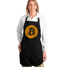 Load image into Gallery viewer, Bitcoin  - Full Length Word Art Apron