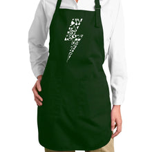 Load image into Gallery viewer, Lightning Bolt  - Full Length Word Art Apron
