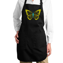 Load image into Gallery viewer, Butterfly  - Full Length Word Art Apron