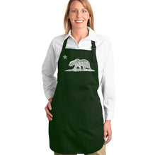 Load image into Gallery viewer, California Bear - Full Length Word Art Apron