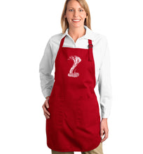 Load image into Gallery viewer, Types of Snakes - Full Length Word Art Apron