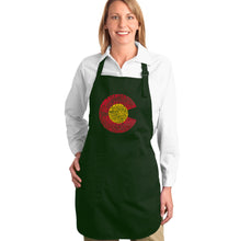 Load image into Gallery viewer, Colorado - Full Length Word Art Apron