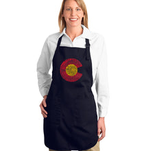 Load image into Gallery viewer, Colorado - Full Length Word Art Apron