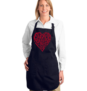 Crazy Little Thing Called Love - Full Length Word Art Apron